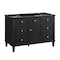 James Martin Vanities 48'' Single Vanity, Black Onyx w/ 3 CM White Zeus Quartz Top 424-V48-BKO-3WZ - alternate 7